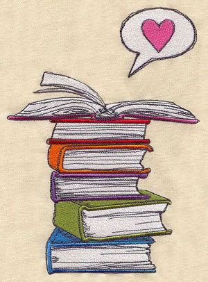 book stack graphic