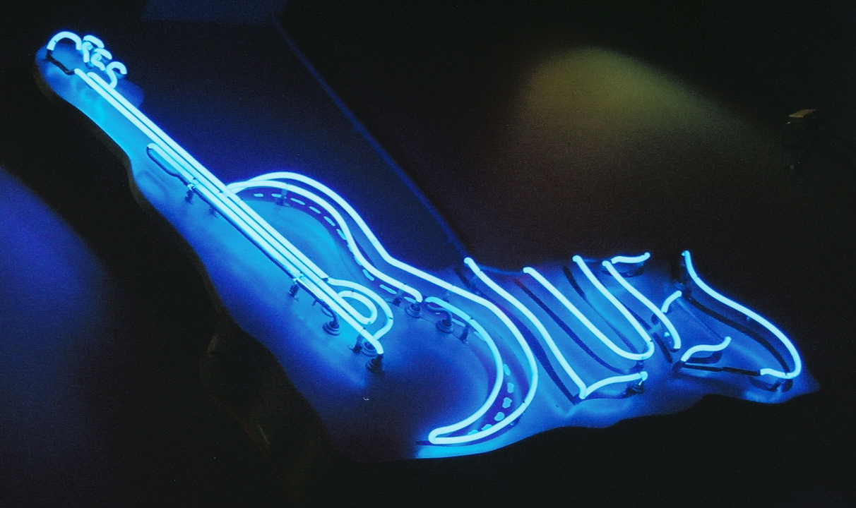 blues neon sign